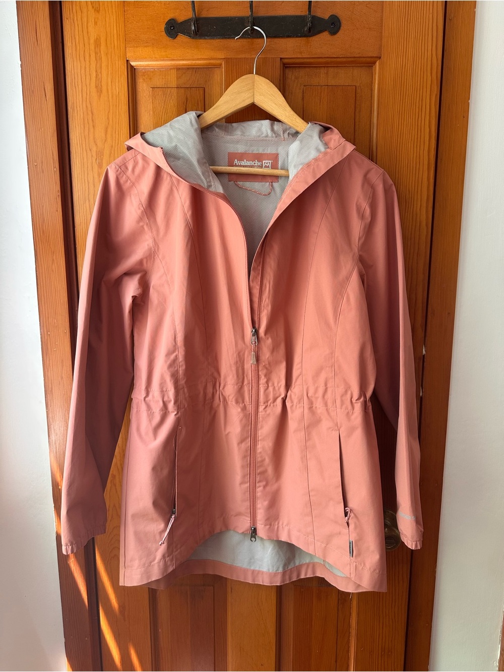 Avalanche Women's Hooded Rain Jacket - Pink/Coral, Medium
